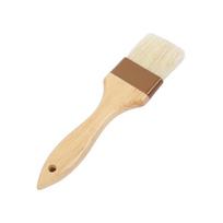 Wooden Handle Pastry Brush for Baking Grilling Roasting and Cooking with Natural Bristles and Ergonomic Design for Kitchen Use One Size beige