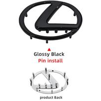 ABS Steering Wheel Center Emblem Sticker for Lexus RX NX ES IS GX LX UX CT GS F Sport RX300 RX350 GX460 etc Logo Badge Decal black