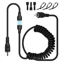 Flexible & Lightweight Heated Helmets Cable With Magnetic Connector Large Power Helmets Heating Line for Snowmobile Use 1 black