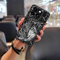 Apsauginis, nešvarumams atsparus telefono dėklas ZTE Blade A35/A55, animacinis, silikoninis, minkštas, telefono apsauga, atsparus vandeniui, mielas ZTE Blade A35/A55 gray
