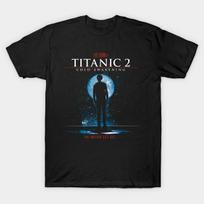 Men Black Print T-shirt Titanic 2 No-Cut Transfer Paper Print Cotton Tshirt - Men's Summer Cotton Graphic Tee 3XL įvairiaspalvis