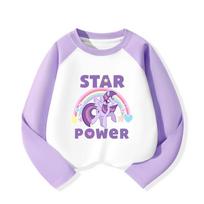 My Little Pony Girls' Cotton Long-Sleeve T-Shirt 110 violetinė