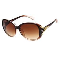 New Large Frame Oval Shape Sunglasses Women's Brand Designer Fashion Sun Glasses Women Outdoor Travel Eyewear UV400 Gafas De Sol As shown in the figu brown