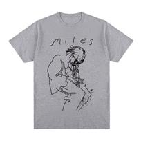 Miles Davis Vintage T-shirt Retro Music Jazz Concert Singer Art T shirt New Tee Tshirt Womens Tops L