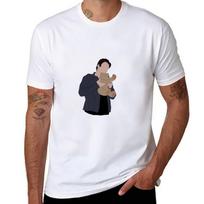 Damon Holding Bear Tshirt Fashion Casual Short Sleeve Top 2XL