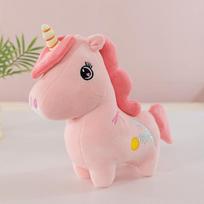 Unicorn doll plush toy doll children and girls birthday gift for girls sleeping pillow cute doll 22 cm. rožinė