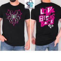 AJ Lee Love Bites Back Two Sided T-Shirt Unisex T-Shirt M pink