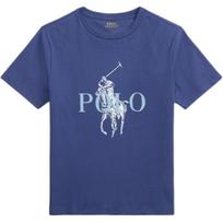 Polo Ralph Lauren Big Pony Cotton Crew Neck T-Shirt Kids tops Blue CWPOTSHY8021279-410 L gray