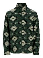 JACK & JONES Flisinis džemperis 'JORSEBASTIAN' žalia / tamsiai žalia
