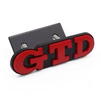 3D Metal Front Grille GTD Logo Emblem Rear Trunk Badge Stickers For apply toVolkswagen VW Golf 2 4 5 6 7 R MK2 MK3 MK4 Car Acces