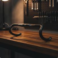 Road Bike Drop Bar Aerodynamic Handlebar Shock-Absorbing for Cyclists brown