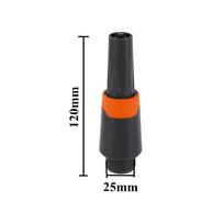 Adjustable High-Pressure Water Gun Direct Spray Gun 1/2  3/4  Garden Hose Quick Connector Irrigation Watering Water-Stop Joint black