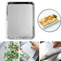 Rice Roll Steaming Dish Sturdy Noodle Tray for Restaurant Home S M white