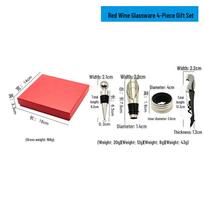 Red Wine Stopper Gift Set: Stainless Steel Sealing Ring and Wine Tools Gift Box Set