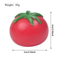 Tomato Stress Ball Soft Fidget Sensory Toy For Adhd Autism Slow Rebound Squeeze For Adults Kids Christmas Gift raudona