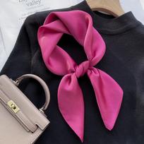 Madinga 100 % tikro šilko skara, moteriška skara, moteriška kaklaskarė, skarelė, skara, moteriška skara Hijab bandana pink