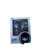Anime Demon Slayer Nendoroid Mitsuri Kanroji Muichiro Tokito Q Version Figure Car Desk Ornament Cartoon Collectible Decor Toy Gi gray