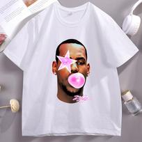 LeBron James Bubble Gum Star T-shirt S gray