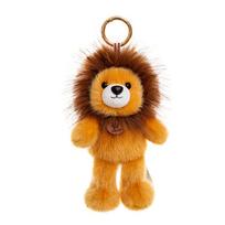Cartoon Forest Animal Plush Keychain,Lion Monkey Bee Stuffed Doll Pendant, Soft Toy Bag Decoration Gift for Students Kids liūtas