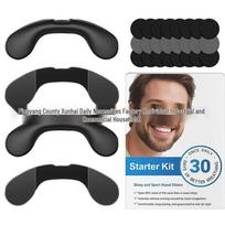 Velcro Magic Nose Clip: Anti-Snoring Breathing Enhancer Color Box - 30 Pair Patches juoda