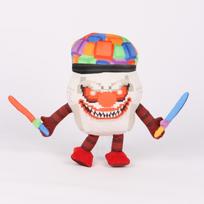 New Steal a Brainrot Plush Cappuccino Clownino Game Peripheral Toy Gift Cappuccino Clownino Game Fan Kid Birthday Christmas Gift 25cm brown