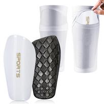 Cross-Border Shin Guard Socks Set: Two-Piece Football Shin Pads for Adults and Teens. gray