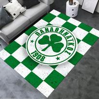 2026 NAUJAS Panathinaikos Futbolo Kilimas Svetainės Miegamojo Namų Sofos Dekoravimui, Vaikų Žaidimų Neslystantis Grindų Kilimėlis 70x100cm( 27x39in )