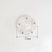 Transparent Rotating Display Stand 360-Degree 360-Degree Rotary Table Acrylic Turntable  TV 75mm white