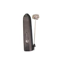 Handheld Electric Milk Frother, Stainless Steel Mini Blender & Egg Beater 1 set (refer to product image for specs) black