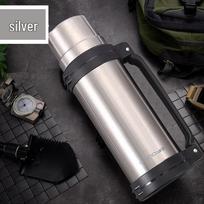 Super Billion Stainless Steel Travel Kettle – Large Capacity Portable Thermos & Car Warmer 1200ml white