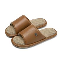 Breathable Odor-Proof Linen Slippers for Women and Men - Soft Sole, Silent, All-Season Comfort beige