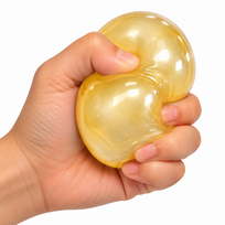 Antistresinis matinis žaislas „Coconut Oil Squishy“ – Geltonas