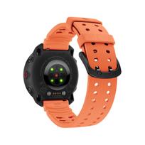 22 mm silikoninis dirželis POLAR Vantage M3 V3 M M2 1:1 Apyrankė POLAR Grit X2 Pro Titan GritX Sportinei Apyrankei 22mm oranžinė