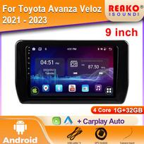 Android Automobilio Radijas Toyota Avanza Veloz 2021 - 2023 Navigacija GPS Stereo Automobilio Multimedia Grotuvas Ekranas 2din DVD 5G Wifi 4 core 1GB+32GB carplay white