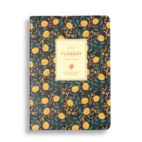 Floral Leather Cover Planner Notebook Daily Weekly Monthly Planner Stationery Office Supplies A5 A6 A5