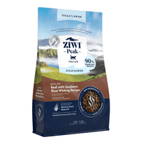 Ziwi Peak Steam&Dried Cat Beef with Southern Blue Whiting sausas pašaras katėms 2,2 kg