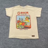 Mental Health Tshirt Sick-of-Your-Shit Shirt Large 21x25 Beige Steven Rhodes 4XL gray