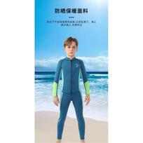 Vaikams 2,5 mm neopreno hidrokostiumas ilgomis rankovėmis Šildantis maudymosi kostiumas Nardymas šaltame vandenyje Plaukimas Unisex Vaikams Size 10 135-145cm, 30-35kg blue