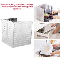 Kitchen Foldable Gas Stove Wind Shield Baffle Oil Splash Screen Cover Anti Splatter Plates Cooker BBQ gray