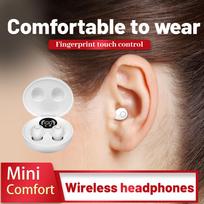 Xiaomi SK31 Nematomos 5.4 Bluetooth Bevielės Ausinės Miego Ausinukai Darbui Sportui Mini Ausinės 4D HIFI Bosinio Garso Kokybės Ausinės balta