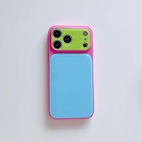 Compatible with OPPO Reno15 & 16Pro, Find X9, X8S & X9Ultra, Dopamine Color Blocking Case with Hard Bottom & Soft Edge Find X9S Pro mėlyna/raudona