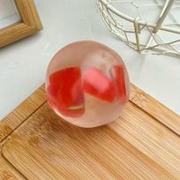 Fruit Squishy Toys Soft Moldable Stress Ball Squeeze Toy Stress Relief Sensory Fidget Toy No-rebound Decompression Toy Gifts red