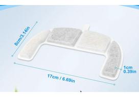 Pet Water Fountain Activated Carbon Filter Cartridge for Cats and Dogs Single Pack white