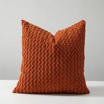 Minkštos dvipusės dizaino sofos pagalvės, biuro atlošo užvalkalai, naktinio staliuko pagalvėlių užvalkalai, patvarūs, lovos dekoracija 40*40cm-1PC ruda