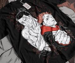 ANIME JUJUTSU KAISEN TODO BLACK T SHIRT 150 white