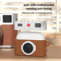 Retro Camera Protective Case for 4/3/Pro3 Wireless Earbuds Shell with Liquid Silicone AntiDrop Protections for Home ruda