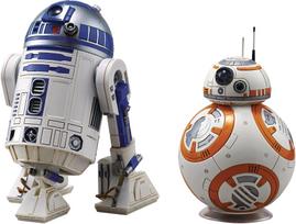 Žvaigždžių karų mastelio plastikiniai modeliai BB-8 & R2-D2 1/12 balta