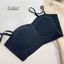 D Traceless Contrast Color Palm Massage Cup Underwear Girl Small Breasts Gathered Without Steel Rings Close Breasts Anti-sagging Bra Cover XL 38/85