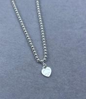 Love Tag Round Bead Necklace Women's Light Luxury European and American Trend Jewelry
