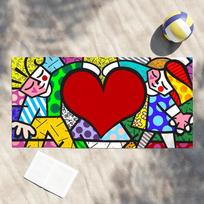 Colors R-Romero B-Britto Art Towel Shower Sauna Travel Spa Quick Dry Gym Accessories Soft Large Beach Towels STJ90x180CM